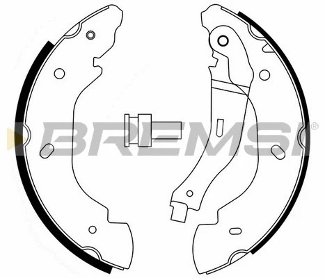 Jeu de mâchoires de frein BREMSI GF0240