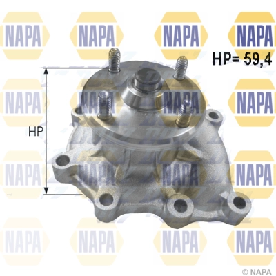 Pompe à eau, refroidissement du moteur NAPA NWP1274