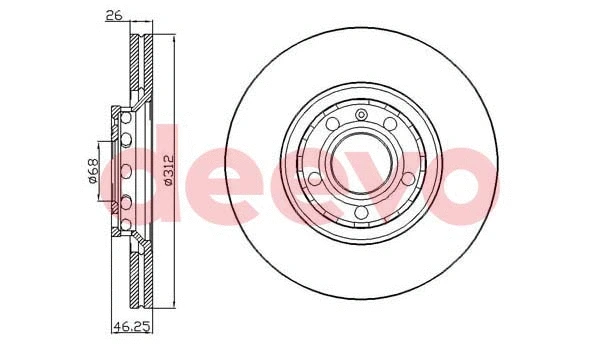 Disque de frein DEEVO BD13840