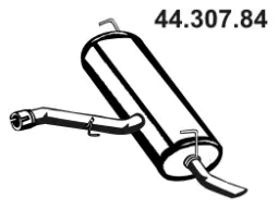 Silencieux arrière EBERSPÄCHER 44.307.84