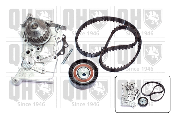 Pompe à eau + kit de courroie crantée QUINTON HAZELL QBPK8800