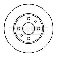 Disque de frein BORG & BECK BBD4875