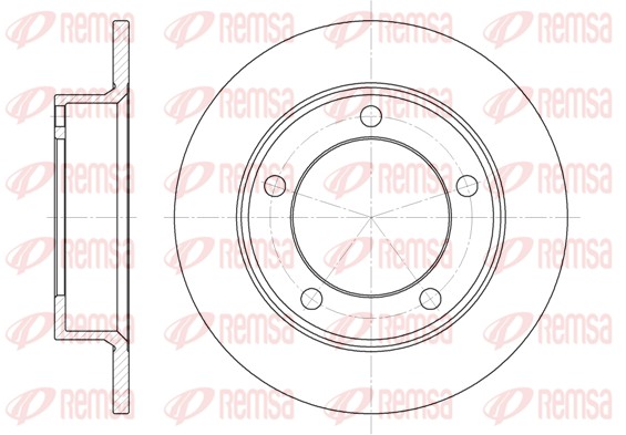Disque de frein REMSA 6257.00