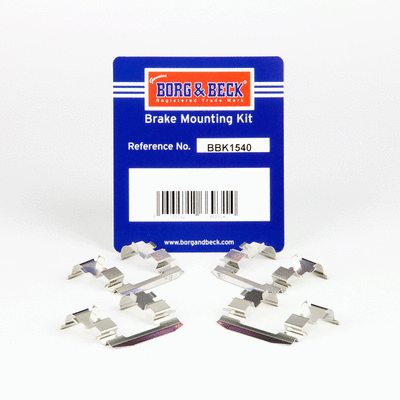Kit d'accessoires, plaquette de frein à disque BORG & BECK BBK1540