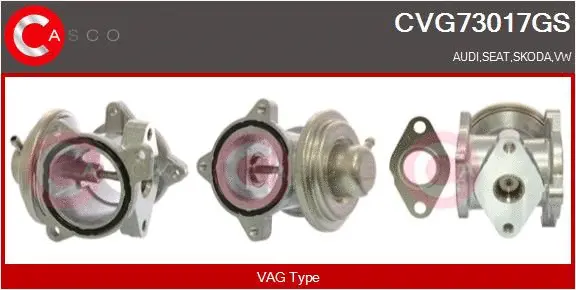 Vanne EGR CASCO CVG73017GS