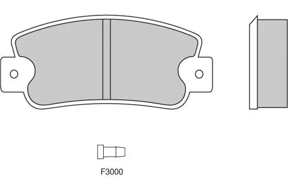 Kit de plaquettes de frein, frein à disque E.T.F. 12-0203