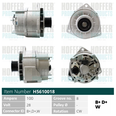 Alternateur HOFFER H5610018