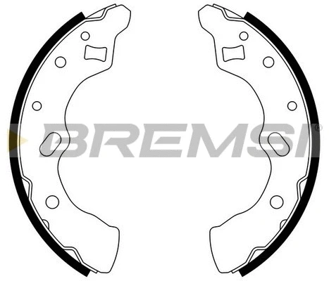 Jeu de mâchoires de frein BREMSI GF0790