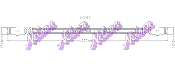 Flexible de frein BROVEX-NELSON H0097