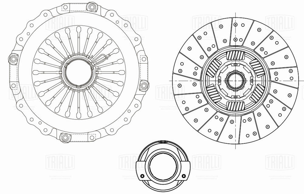 Kit d'embrayage TRIALLI FR 823