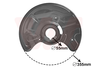 Déflecteur, disque de frein VAN WEZEL 3041371