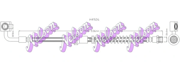 Flexible de frein KAWE H4926