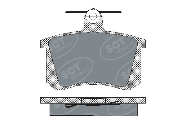 Kit de plaquettes de frein, frein à disque SCT - MANNOL SP 145 PR
