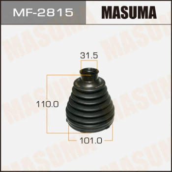 Jeu de joints-soufflets, arbre de commande MASUMA MF-2815