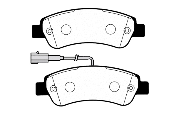 Kit de plaquettes de frein, frein à disque Technika 02199