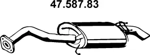 Silencieux arrière EBERSPÄCHER 47.587.83