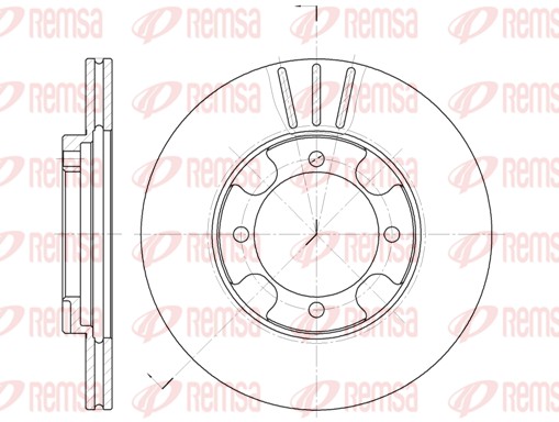 Disque de frein REMSA 6389.10
