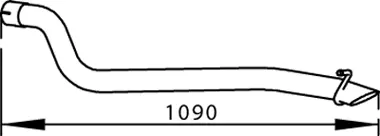 Tuyau d'échappement DINEX 56601