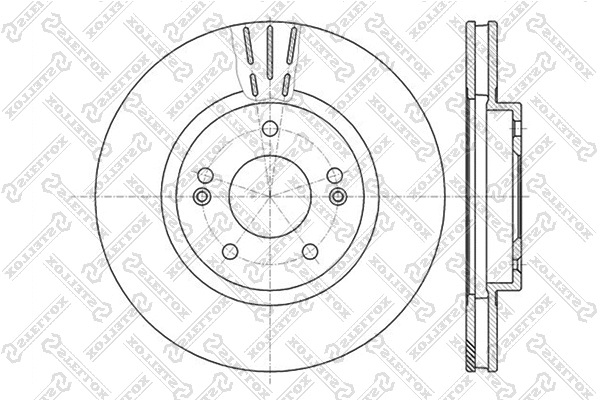 Disque de frein STELLOX 6020-3415V-SX