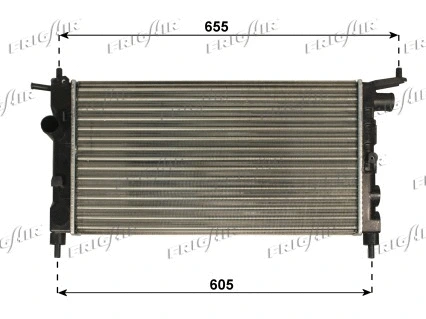 Radiateur, refroidissement du moteur FRIGAIR 0107.3010