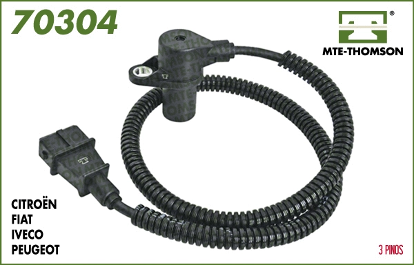 Capteur d'angle, vilebrequin MTE-THOMSON 70304