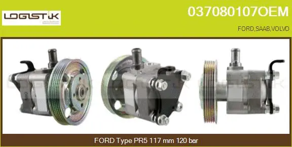 Pompe hydraulique, direction LGK 037080107OEM