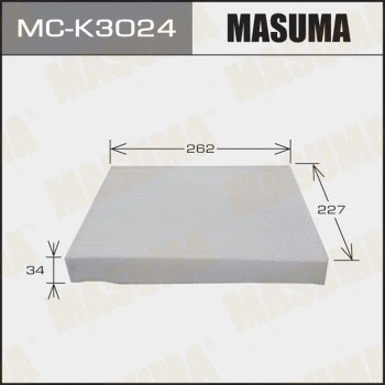 Filtre, air de l'habitacle MASUMA MC-K3024