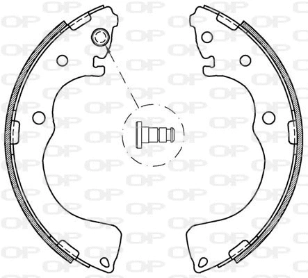Jeu de mâchoires de frein OPEN PARTS BSA2091.00