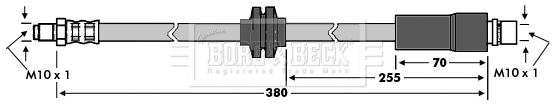 Flexible de frein BORG & BECK BBH7567