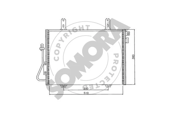 Condenseur, climatisation SOMORA 240960