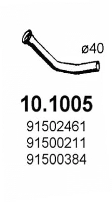 Tuyau d'échappement ASSO 10.1005
