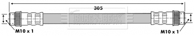 Flexible de frein BORG & BECK BBH6687