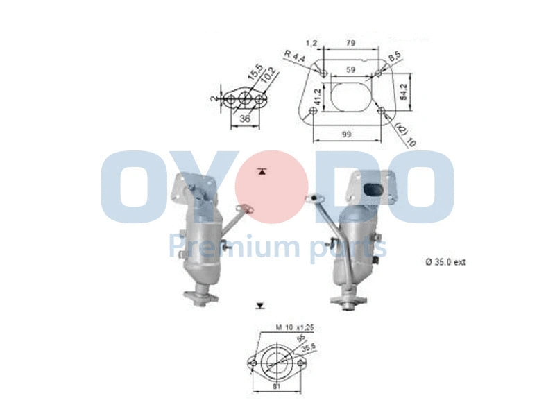 Catalyseur Oyodo 10N0128-OYO
