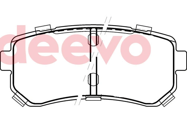 Kit de plaquettes de frein, frein à disque DEEVO BP80680
