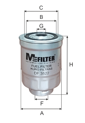 Filtre à carburant MFILTER DF 3522