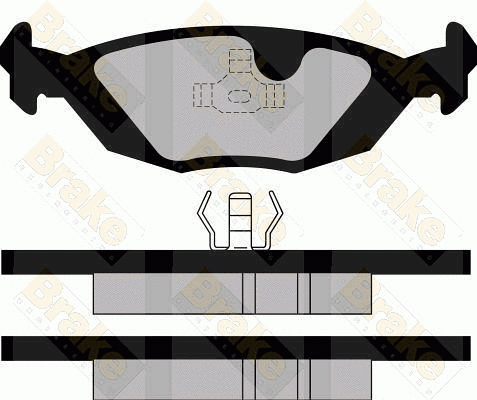 Kit de plaquettes de frein, frein à disque Brake ENGINEERING PA504