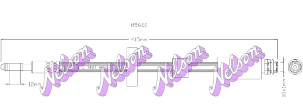 Flexible de frein KAWE H5661