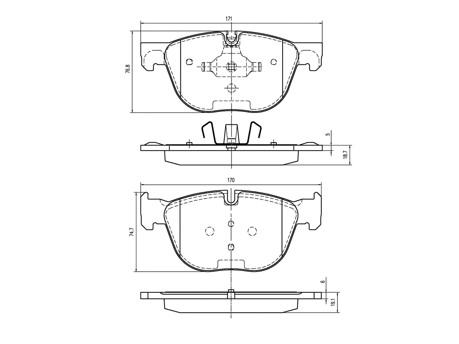Kit de plaquettes de frein, frein à disque A.Z. Meisterteile AZMT-44-022-1301
