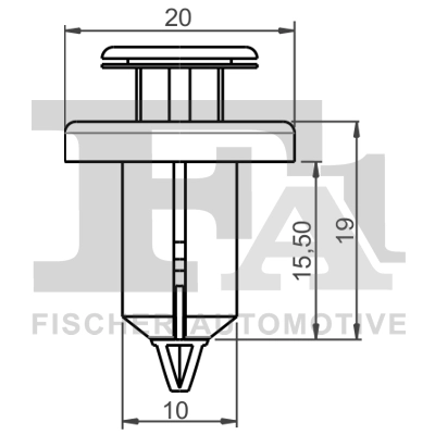 Clip, enjoliveur FA1 79-20003.25