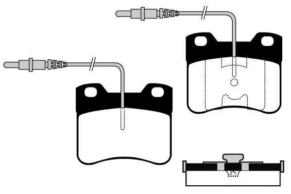 Kit de plaquettes de frein, frein à disque Technika 01045B