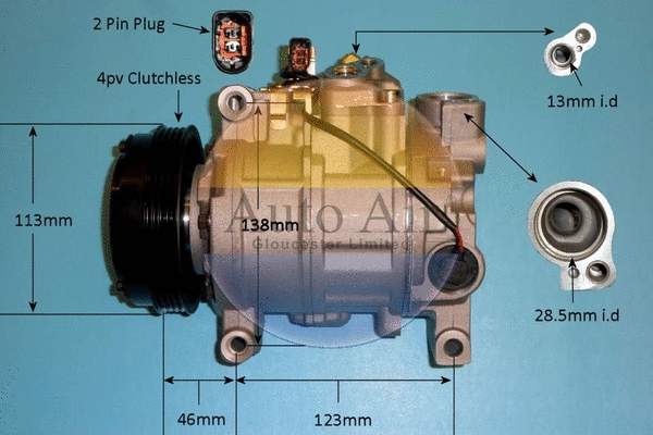 Compresseur, climatisation AUTO AIR GLOUCESTER 14-1251P