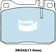 Kit de plaquettes de frein, frein à disque BENDIX-SEA DB243 MKT
