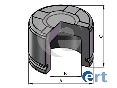 Piston, étrier de frein ERT 151411-C