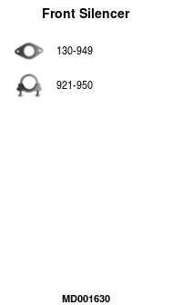 Silencieux avant FA1 MD001630