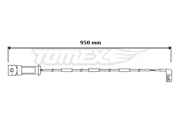 Contact d'avertissement, usure des plaquettes de frein TOMEX Brakes TX 31-06