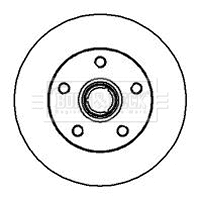 Disque de frein BORG & BECK BBD5878S