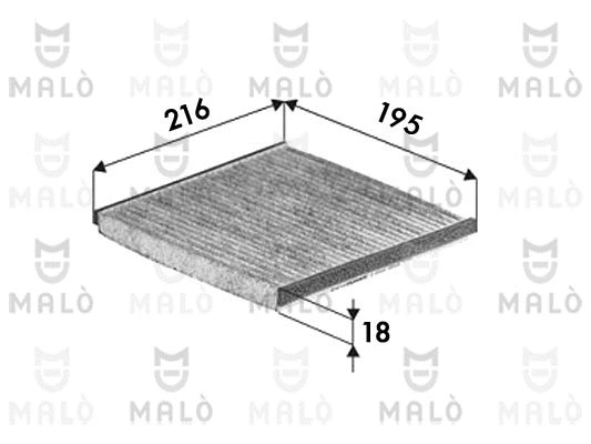 Filtre, air de l'habitacle AKRON-MALÒ 1531182