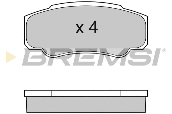 Kit de plaquettes de frein, frein à disque BREMSI BP2996