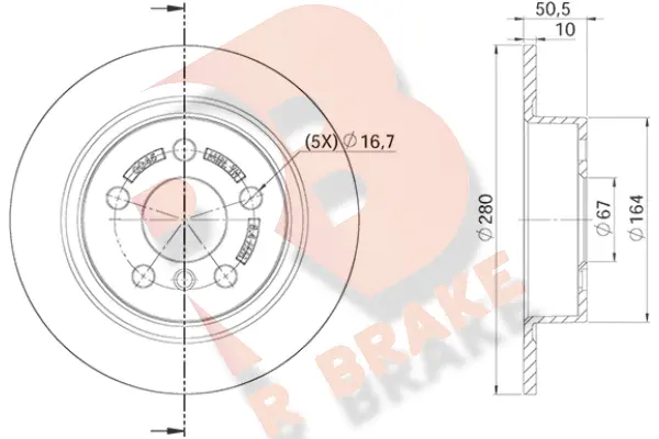 Disque de frein R BRAKE 78RBD20045
