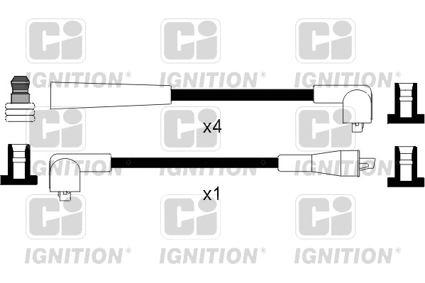 Kit de câbles d'allumage QUINTON HAZELL XC421